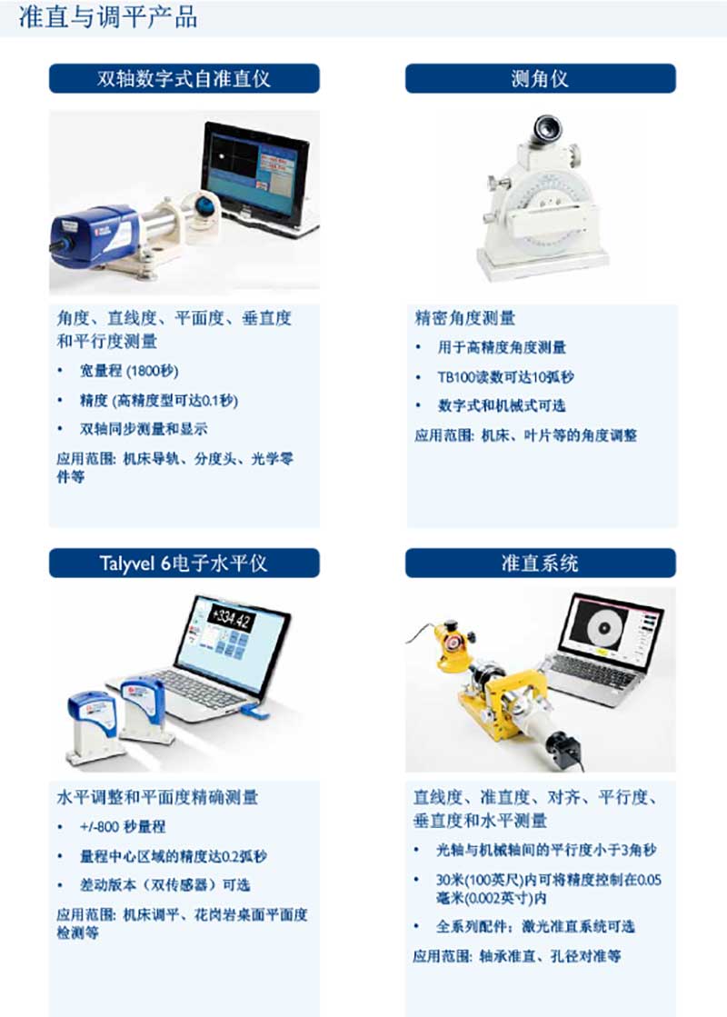 自准直仪、准直望远镜、电子水平仪 